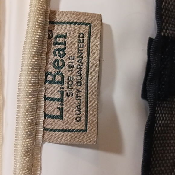 L.L .Bean Insulated Bag cream and green - Picture 7 of 12